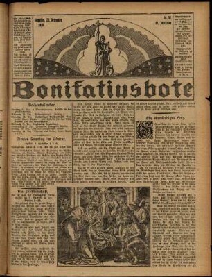 Erste Ausgabe vom Sonntag, den 23. Dezember 1928.