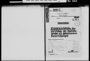 Besprechungen der Justizbehörden, Teil 2