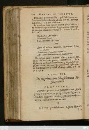 Caput XVI. De proprietatibus syllogismorum Figurae secundae.