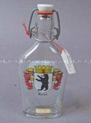 Flasche mit "Berliner Bär", Bügelverschluss