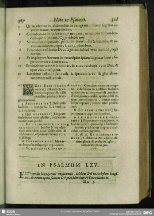 In Psalmum LXV.[i.e. LXIV.] Psalmus LXV.[i.e. LXIV.]
