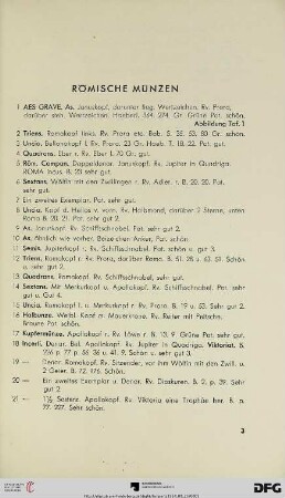 Römische Münzen (Nr. 1-168)