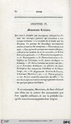 Chapitre IV: Monuments celtiques