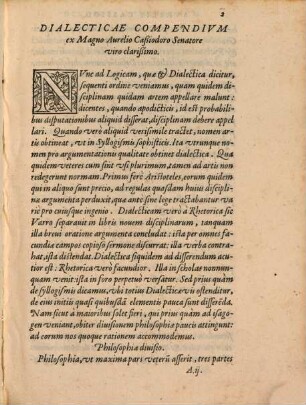 Rhetoricae Dialectices compendium