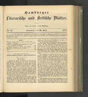 No. 34. 26. April 1851