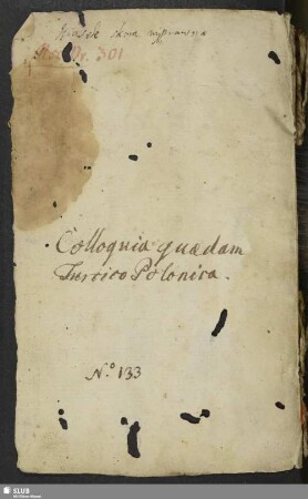 Colloquia quaedam Turcico Polonica - Mscr.Dresd.Ea.133