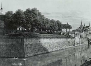 Der ehemalige Zwingergraben in Dresden