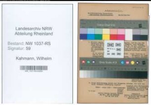 Entnazifizierung Wilhelm Kahmann , geb. 07.03.1890 (Reg.Inspektor)