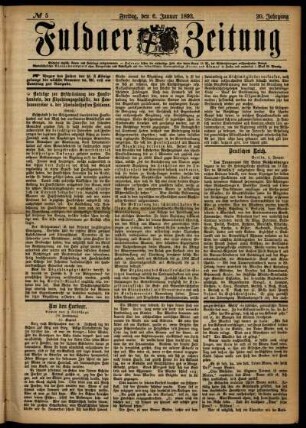 Ausgabe vom Freitag, den 06. Januar 1893.