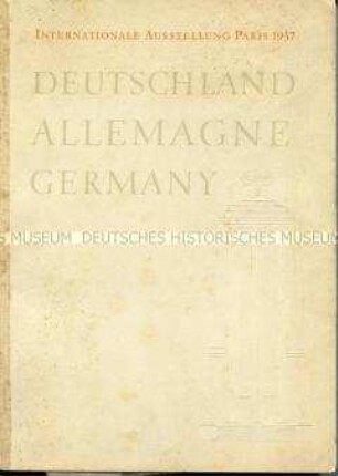 Deutscher Katalog zur Weltausstellung 1937 in Paris