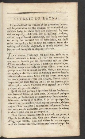 Extrait De Raynal