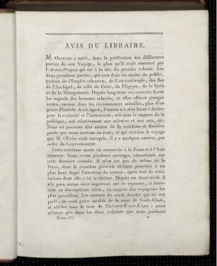 Avis Du Libraire.