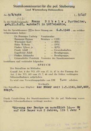 Döbele, Franz