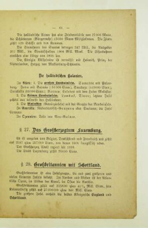 27. Das Großherzogtum Luxemburg