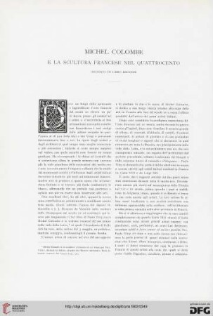 5: Michel Colombe e la cultura francese nel quattrocento