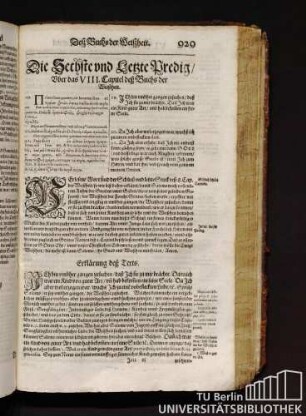 Die Sechste und Letzte Predig [...]