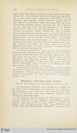 Eikonogen, vollkommen weiss bleibend
