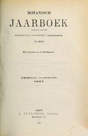 Botanisch jaarboek. 9. 1897