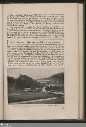 XVI. Auf den Höhen des nördlichen Schwarzwaldes