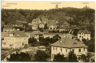 Radebeul. Hoflößnitz, Bismarckturm, Spitzhaus