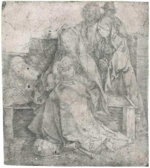 Die Heilige Familie, sechsfigurig