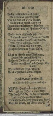 (3.) Suchet was droben ist