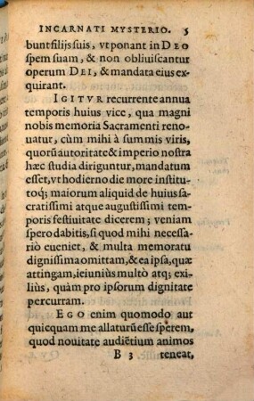 Oratio (de) augustissimo incarnati verbi mysterio ...