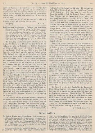 311-314 Kleine Kritiken