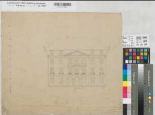 Münster (Münster) Gymnasium Paulinum Hauptansicht - Ausschnitt um 1900 100 ? = 26 cm 40,5 x 48,5 Zeichnung KSM Nr. 1513,4