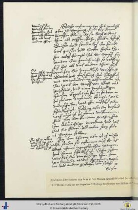 Faksimile-Schriftprobe.