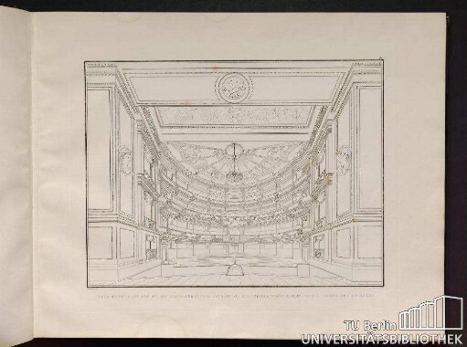 Perspectivische Ansicht des Zuschauerraumes im Königl. Schauspielhause zu Berlin, von der Scene aus gesehen.