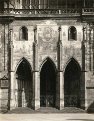 Prag. Hradschin. Veitsdom. Südseite, sog. "Goldene Pforte"