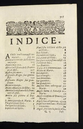 305-316, Indice
