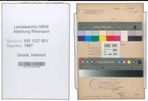 Entnazifizierung Heinrich Doods , geb. 28.03.1909 ()