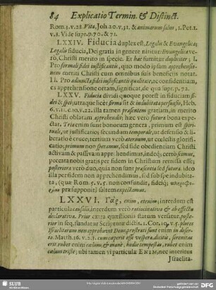 LXXIV. Fiducia duplex est Legalis & Evangelica …