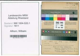 Entnazifizierung Wilhelm Allhorn , geb. 21.07.1914 (Musiklehrer)