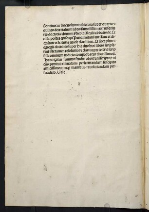 Continetur hoc volumine lectura super quarto...