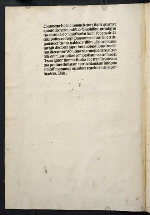 Continetur hoc volumine lectura super quarto...