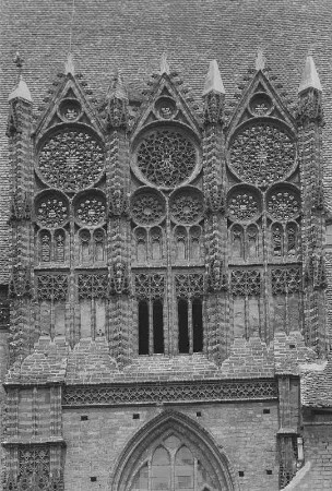 Brandenburg. Pfarrkirche St. Katharinen (1401/1434), freistehender Giebel der Marienkapelle an der Nordseite
