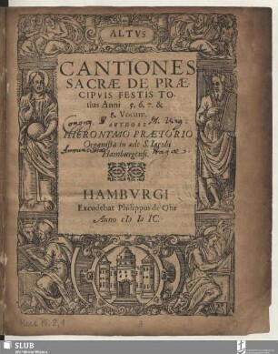 Cantiones Sacrae De Praecipvis Festis Totius Anni 5. 6. 7. & 8. Vocum