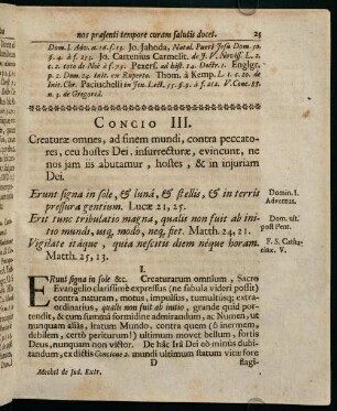 25-37, Concio III.