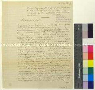 Mitteilung über die Ansprache von Adolf Wilhelm Lette an die Wähler und die Verhandlungen im Wahlkreis Königsberg im April 1862