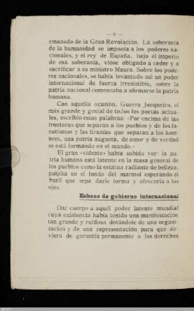 Esbezo de gobierno internacional
