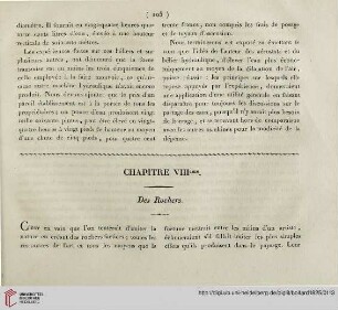 Chapitre VIIIeme: Des Rochers