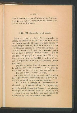 161. El cimarrón y el zorro.