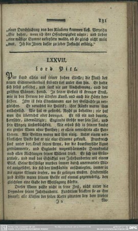 LXXVII. Lord Pitt