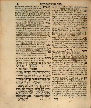 Sefer Tehilim : mesudar ʿal pi yeme ha-shavuʿa ... dizez tehilim hob ikh miṭ ain ṭaiṭsh perush geshṭelṭ ...