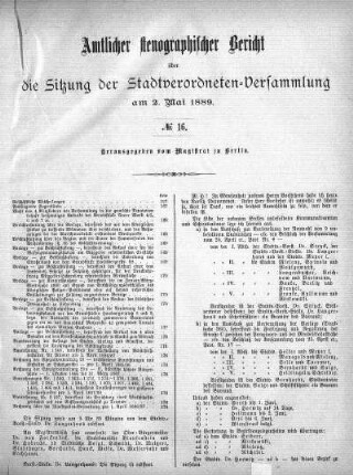 No. 16, 2. Mai 1889