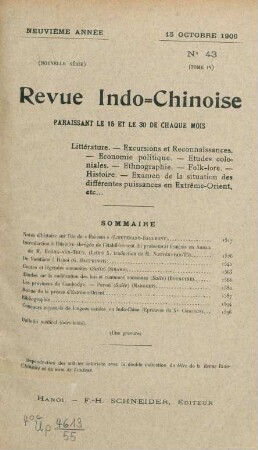15 Octobre 1906. No. 43