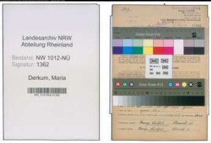 Entnazifizierung Maria Derkum , geb. 06.02.1877 (Hausmeisterin)